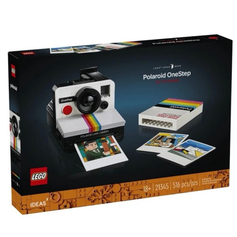 NEW LEGO Ideas Polaroid OneStep SX-70 Camera Set 21345 Collectible Retro Display